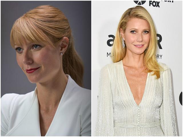 Gwyneth Paltrow played Tony Stark’s love interest Pepper Potts in Iron Man, Iron Man 2 and Iron Man 3 with a cameo in Avengers. Gwyneth Paltrow played Tony Stark’s love interest Pepper Potts in Iron Man, Iron Man 2 and Iron Man 3 with a cameo in Avengers.