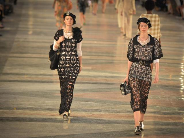 This Coco Cuba collection also gave off a certain feeling of nonchalance. (AFP) This Coco Cuba collection also gave off a certain feeling of nonchalance. (AFP)