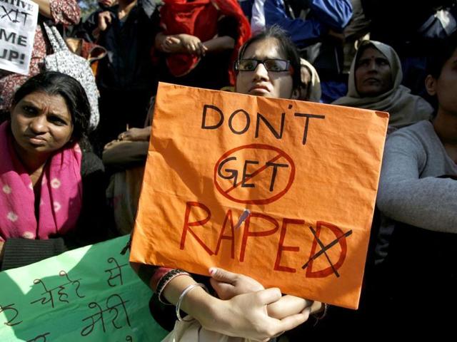 India brought in more stringent laws two years ago against sexual offenders after the fatal gang-rape of a student in Delhi in December 2012, but they have failed to stem the tide of violence against women across the country, while politicians keep coming up with bizarre excuses and theories.(AP file photo)