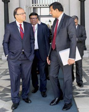 Finance minister Arun Jaitley with RBI governor Raghuram Rajan at IMF 2016 Spring Summit in Washington DC in April. (PTI) Finance minister Arun Jaitley with RBI governor Raghuram Rajan at IMF 2016 Spring Summit in Washington DC in April. (PTI)