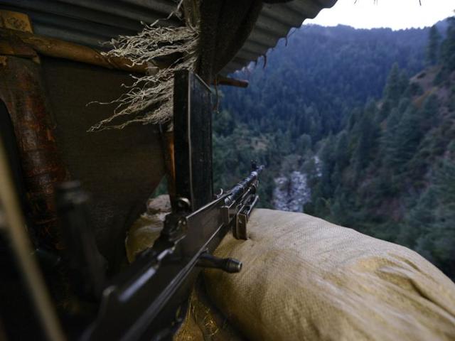 A view from the bunker of an Indian Army post on the LoC in Saujian sector near Poonch, India. (Photo by Gurinder Osan/ Hindustan Times) A view from the bunker of an Indian Army post on the LoC in Saujian sector near Poonch, India. (Photo by Gurinder Osan/ Hindustan Times)
