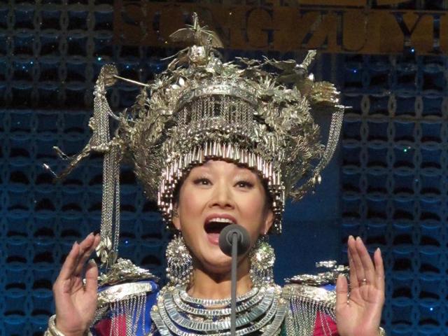 Chinese singer Song Zuying performs during the "Cultures of China, Festival of Spring" concert at the Shrine Auditorium in Los Angeles in 2013. (AP File) Chinese singer Song Zuying performs during the "Cultures of China, Festival of Spring" concert at the Shrine Auditorium in Los Angeles in 2013. (AP File)