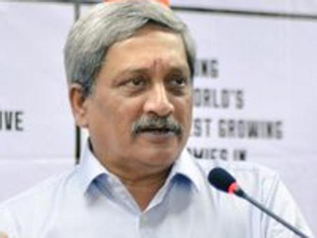 Defence minister Manohar Parrikar said on Wednesday trials were not conducted on the model of the AgustaWestland choppers bought by India but another one as the type mentioned in the deal was still being developed.(Twitter/Manohar Parrikar) Defence minister Manohar Parrikar said on Wednesday trials were not conducted on the model of the AgustaWestland choppers bought by India but another one as the type mentioned in the deal was still being developed.(Twitter/Manohar Parrikar)