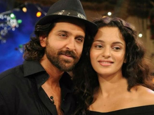 Hrithik Roshan and Kanagan Ranaut in happier times? (YouTube grab) Hrithik Roshan and Kanagan Ranaut in happier times? (YouTube grab)