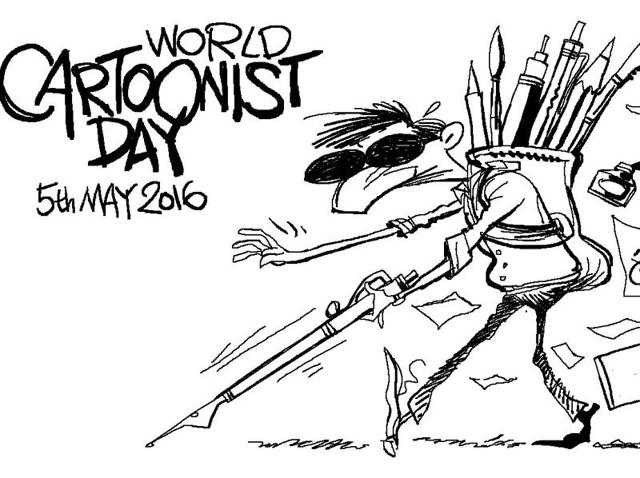 May 5 is celebrated as the World Cartoonist Day.(Illustration: Jayanto) May 5 is celebrated as the World Cartoonist Day.(Illustration: Jayanto)