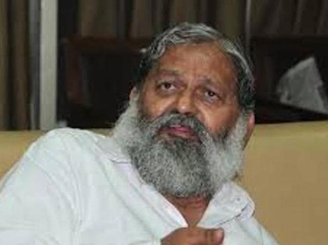 Haryana health minister Anil Vij (HT File Photo) Haryana health minister Anil Vij (HT File Photo)