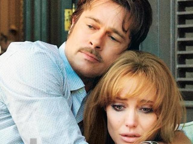 Brad Pitt and Angelina Jolie in a still from By the Sea.