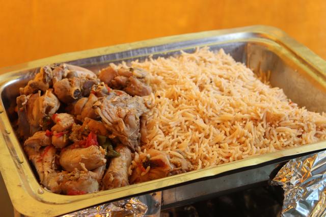 A traditional biryani preparation that the women make.