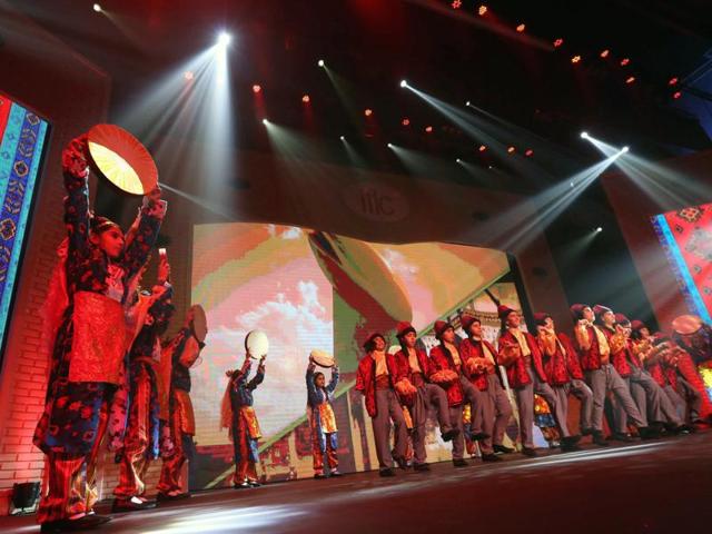 It began in 2003 with only 17 countries as participants. By  2015, the number had grown to include 145 nations. Performance by Iraqi students at IFLC.  (AFP) 