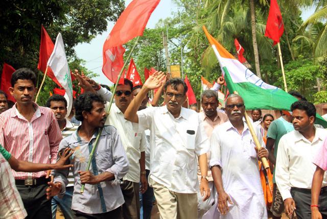Left and Congress parties are jointly fighting against TMC in West Bengal Assembly election. (HT file photo) Left and Congress parties are jointly fighting against TMC in West Bengal Assembly election. (HT file photo)