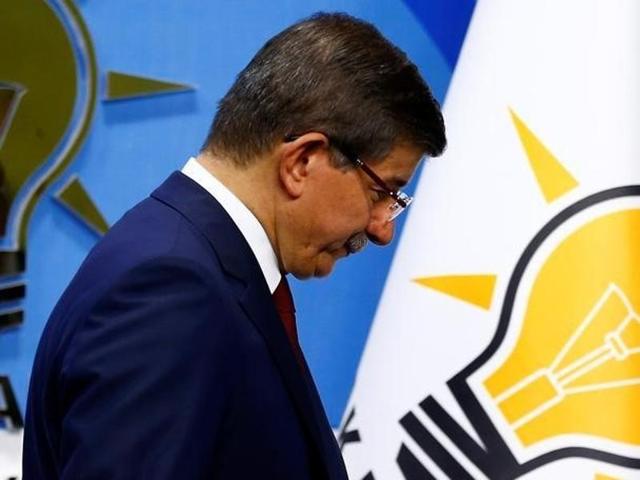 Turkish Prime Minister Ahmet Davutoglu leaves a news conference at his ruling AK Party headquarters in Ankara, Turkey. (Reuters Photo) Turkish Prime Minister Ahmet Davutoglu leaves a news conference at his ruling AK Party headquarters in Ankara, Turkey. (Reuters Photo)
