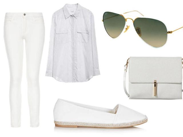 White jeans: Blue denim is forever, but white is a summer staple. The fear of spilling on white jeans is too real, but we promise these pants are worth it.  (Pinterest) 