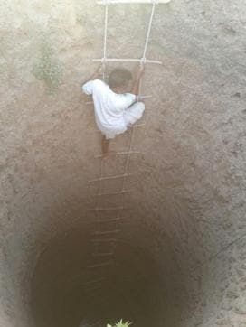 All the villagers who laughed at the efforts of Bhagwan are now fetching water from his well. (HT Photo)