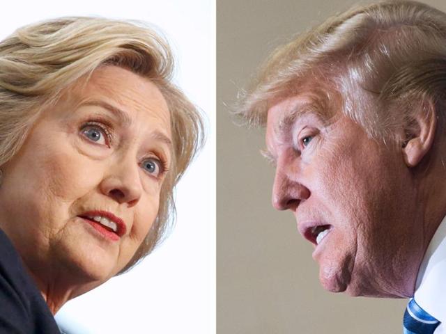 This photo combination shows Democratic presidential candidate Hillary Clinton and Republican challenger Donald Trump. (AFP) This photo combination shows Democratic presidential candidate Hillary Clinton and Republican challenger Donald Trump. (AFP)