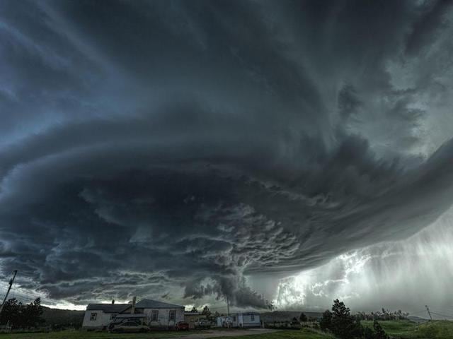 ‘Beast’ in Blackhawk, South Dakota, United States: Amazing supercell produces over the town of Blackhawk, South Dakota back on June 1st 2015. Flash flooding would occur near Rapid City. (Photo and caption by James Smart) (National Geographic)