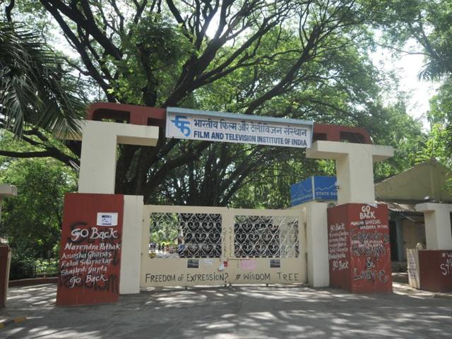 An entrance to the Film and Television Institute of India can be seen in this file photo. (HT Photo) An entrance to the Film and Television Institute of India can be seen in this file photo. (HT Photo)