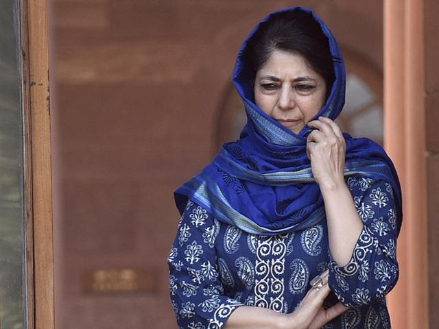 Jammu and Kashmir chief minister Mehbooba Mufti was “bypassed” from the meeting with home minister Rajnath Singh attended by the state’s governor among others. (Raj K Raj/HT File Photo) Jammu and Kashmir chief minister Mehbooba Mufti was “bypassed” from the meeting with home minister Rajnath Singh attended by the state’s governor among others. (Raj K Raj/HT File Photo)