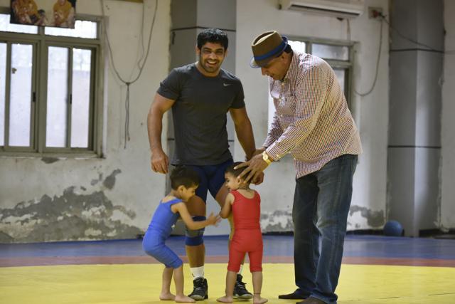 Moving from his earlier 66kg category to the 74 he must now be, given the new rules, Sushil has had to increase his workload to an altogether different level. (Raj K Raj/ HT Photo ) Moving from his earlier 66kg category to the 74 he must now be, given the new rules, Sushil has had to increase his workload to an altogether different level. (Raj K Raj/ HT Photo )