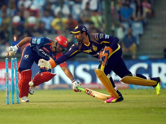 Having a part-timer hasn’t hurt KKR so far but there has been the odd mishap where Robin Uthappa has let through a few byes or not moved across the stumps to the spinners. (PTI) Having a part-timer hasn’t hurt KKR so far but there has been the odd mishap where Robin Uthappa has let through a few byes or not moved across the stumps to the spinners. (PTI)