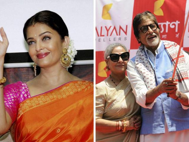 It was a hectic Sunday for the Bachchans as daughter-in-law Aishwarya Rai Bachchan went promoting a film, while Jaya and Amitabh opened a store. (AP/PTI)