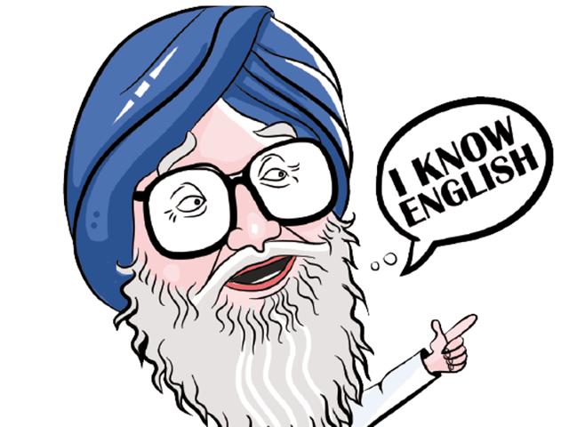 “I am ashamed. The Punjab AG spoke in English and I am also speaking in English, whereas the AG of Haryana spoke in Punjabi.” (Illustration by Daljeet Kaur Sandhu) “I am ashamed. The Punjab AG spoke in English and I am also speaking in English, whereas the AG of Haryana spoke in Punjabi.” (Illustration by Daljeet Kaur Sandhu)