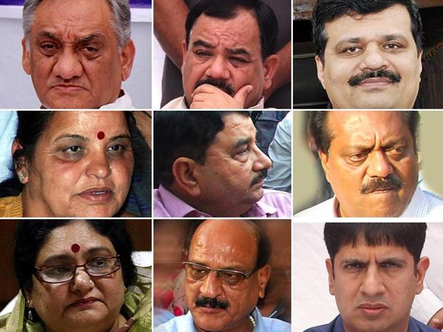 A combination picture of nine Congress rebel MLAs of Uttarakhand. (HT Photo) A combination picture of nine Congress rebel MLAs of Uttarakhand. (HT Photo)