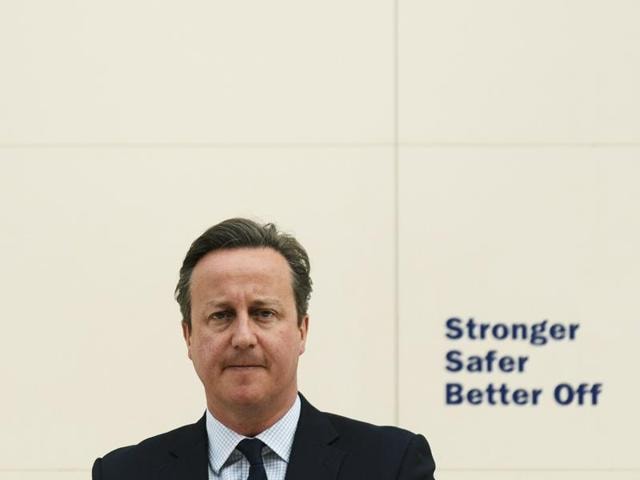 British PM David Cameron delivers a speech on the European Union at the British Museum in London on Monday. (REUTERS) British PM David Cameron delivers a speech on the European Union at the British Museum in London on Monday. (REUTERS)