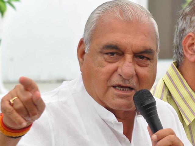 Former Haryana chief minister Bhupinder Singh Hooda (Karun Sharma/HT Photo) Former Haryana chief minister Bhupinder Singh Hooda (Karun Sharma/HT Photo)