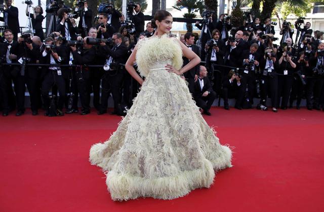 Sonam Kapoor in an Elie Saab gown at the Cannes Film Festival last year. The frou-frou ensemble got mixed reactions by critics, but was slammed by fans across social media. (Eric Gaillard/REUTERS) Sonam Kapoor in an Elie Saab gown at the Cannes Film Festival last year. The frou-frou ensemble got mixed reactions by critics, but was slammed by fans across social media. (Eric Gaillard/REUTERS)