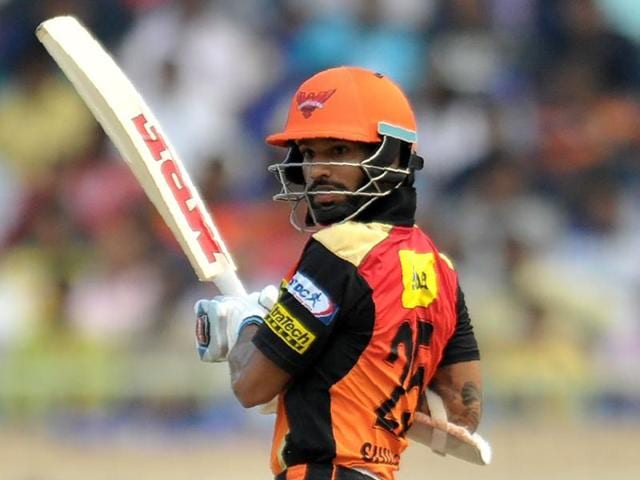 Despite the unbearable pressure to perform, Dhawan kept his composure, bringing up his fifth 45-plus score in six innings, with an unbeaten 57-ball 82 against Mumbai Indians. (AFP) Despite the unbearable pressure to perform, Dhawan kept his composure, bringing up his fifth 45-plus score in six innings, with an unbeaten 57-ball 82 against Mumbai Indians. (AFP)