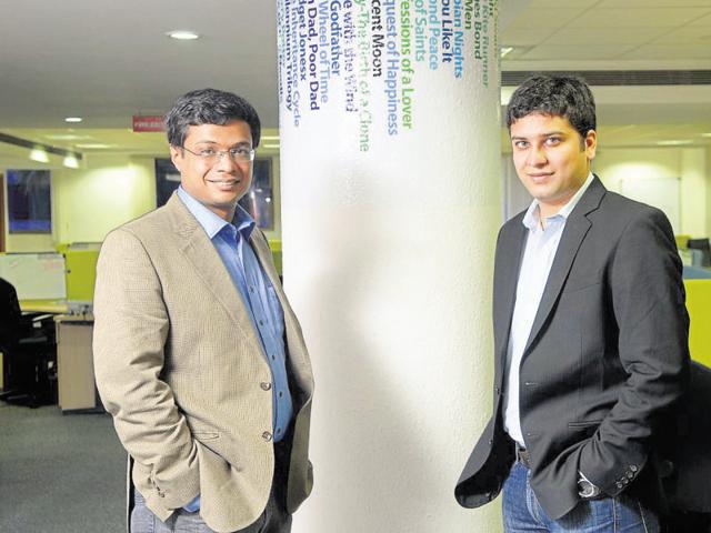 Zomato founders Deepinder Goyal and Pankaj Chaddah are busy defending their valuation (HT) Zomato founders Deepinder Goyal and Pankaj Chaddah are busy defending their valuation (HT)