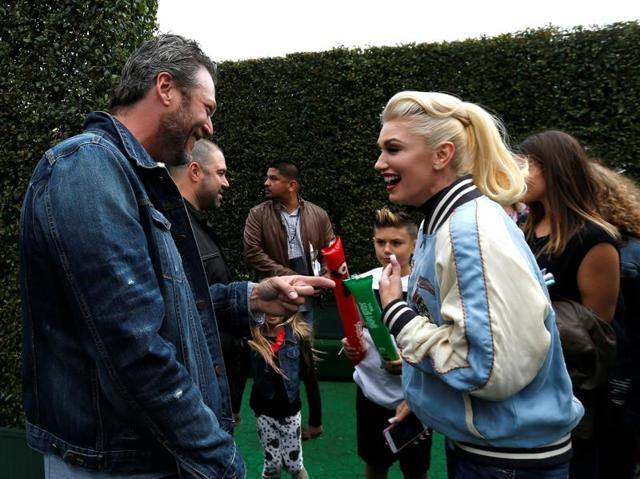 Blake and Gwen did have some good fun. (REUTERS) Blake and Gwen did have some good fun. (REUTERS)