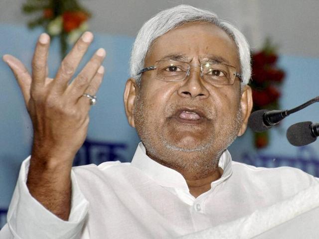 Bihar chief minister Nitish Kumar addressing a press conference in Patna on Monday. (PTI Photo) Bihar chief minister Nitish Kumar addressing a press conference in Patna on Monday. (PTI Photo)