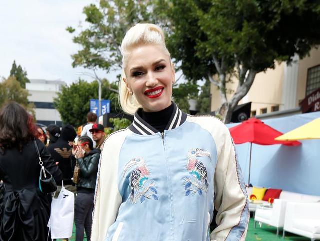 His girlfriend and singer Gwen Stefani was also at the party. (REUTERS) His girlfriend and singer Gwen Stefani was also at the party. (REUTERS)