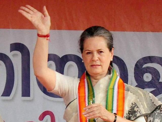 Congress president Sonia Gandhi waves during an election rally for upcoming assembly polls in Thrissur. (PTI File Photo) Congress president Sonia Gandhi waves during an election rally for upcoming assembly polls in Thrissur. (PTI File Photo)