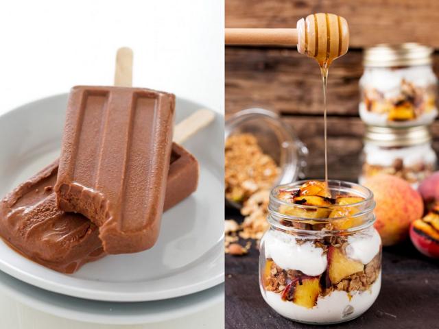 Desserts are not only for dinner. You can have cacao-infused yoghurt bars and parfaits for breakfast to cool your body (and make your tastebuds happy). (Pinterest /Ashley (BakerByNature); Pinterest/Kitchen Sanctuary) Desserts are not only for dinner. You can have cacao-infused yoghurt bars and parfaits for breakfast to cool your body (and make your tastebuds happy). (Pinterest /Ashley (BakerByNature); Pinterest/Kitchen Sanctuary)