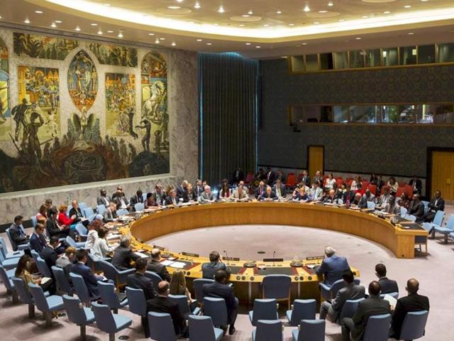 Members of the United Nations Security Council during a meeting at the UN headquarters in New York. (Reuters File Photo) Members of the United Nations Security Council during a meeting at the UN headquarters in New York. (Reuters File Photo)