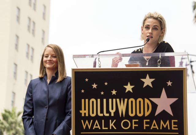 Actresses Jodie Foster and Kristen Stewart attend the Hollywood Walk of Fame ceremony honouring Foster with a star. (AFP) Actresses Jodie Foster and Kristen Stewart attend the Hollywood Walk of Fame ceremony honouring Foster with a star. (AFP)