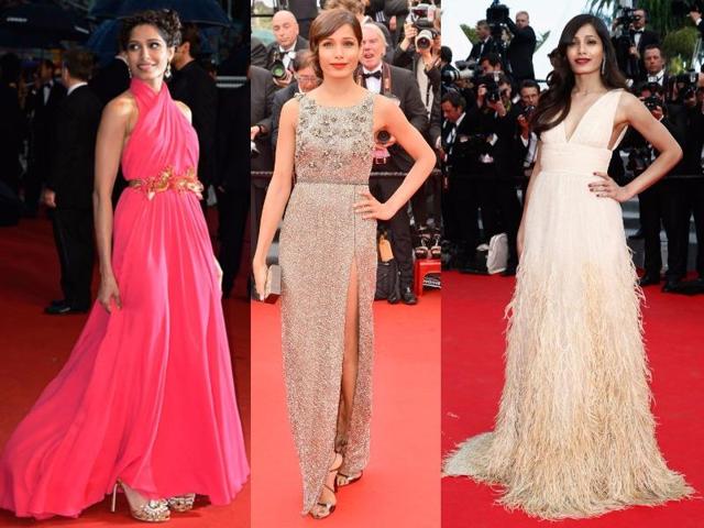 Slumdog Millionaire star Freida Pinto has always been a fashion force on the Cannes red carpet. (Agencies) Slumdog Millionaire star Freida Pinto has always been a fashion force on the Cannes red carpet. (Agencies)