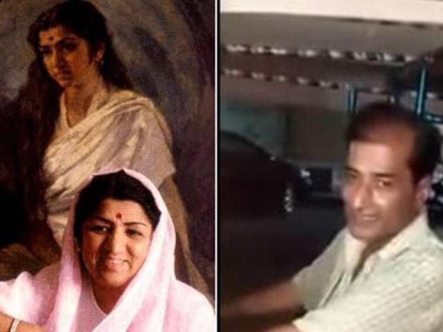 Sharing the video on her Facebook page, Lata Mangeshkar wrote that such a talent should be in front of the mike instead of driving an auto. Sharing the video on her Facebook page, Lata Mangeshkar wrote that such a talent should be in front of the mike instead of driving an auto.