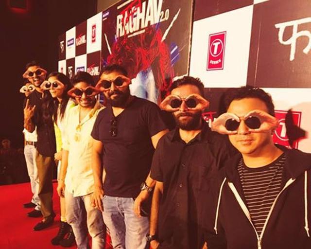 Anurag Kashyap with the team of Raman Raghav 2.0 at the trailer launch. (Twitter) Anurag Kashyap with the team of Raman Raghav 2.0 at the trailer launch. (Twitter)