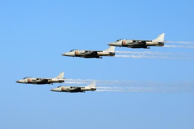 Indian Navy to bid adieu to Sea Harrier Fighters today Indian Navy to bid adieu to Sea Harrier Fighters today