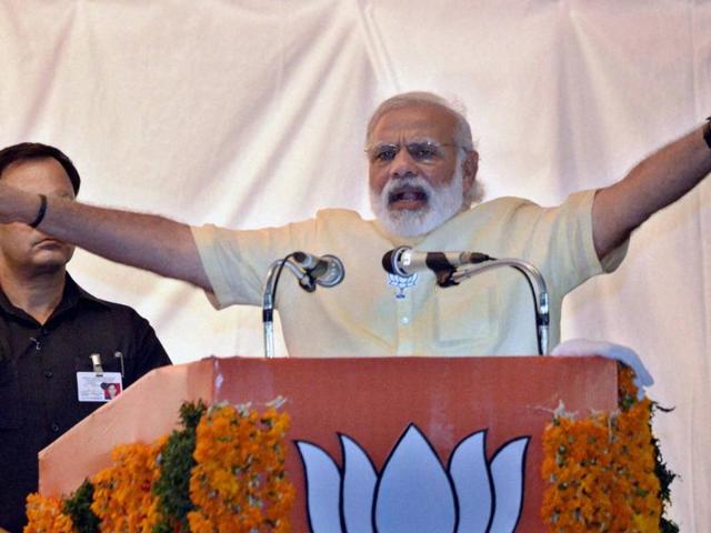 Prime Minister Narendra Modi address an election rally at Thiruvananthapuram in Kerala on Sunday , May 9, 2016. (PTI) Prime Minister Narendra Modi address an election rally at Thiruvananthapuram in Kerala on Sunday , May 9, 2016. (PTI)