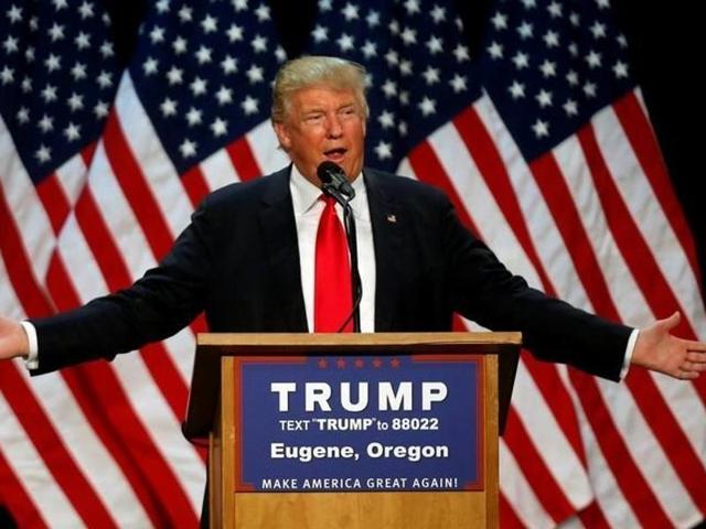 Republican presidential candidate Donald Trump speaks during an interview with The Associated Press in his office at Trump Tower, Tuesday, May 10, 2016, in New York. (AP) Republican presidential candidate Donald Trump speaks during an interview with The Associated Press in his office at Trump Tower, Tuesday, May 10, 2016, in New York. (AP)
