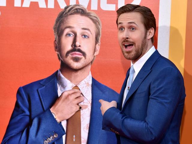 Ryan Gosling arrives at the Los Angeles premiere of The Nice Guys at TCL Chinese Theatre. (AP)