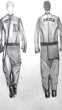 Designer Arjun Saluja has designed clothes that keep in mind the typical Indian silhouette and has deconstructed it in a way that makes it distinctively modern.
