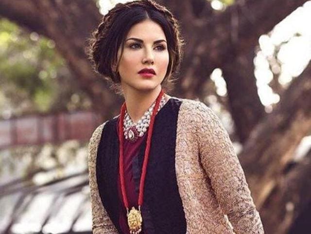 Sunny Leone during  a magazine cover shoot. 