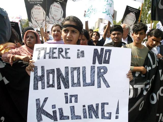 Nearly 1,100 women were killed in Pakistan in 2015 by their relatives, who believed they had dishonoured their families, the Human Rights Commission of Pakistan said in a report released in April. (Reuters File Photo) Nearly 1,100 women were killed in Pakistan in 2015 by their relatives, who believed they had dishonoured their families, the Human Rights Commission of Pakistan said in a report released in April. (Reuters File Photo)