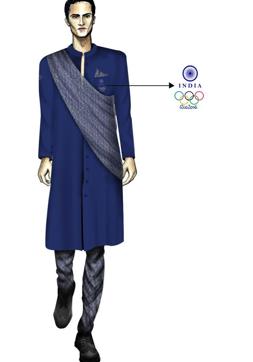 For designer Varun Bahl, the aim is to capture the perfect blend of tradition and modernity in his churidar with an achkan design for sportsmen.