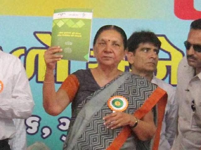 Gujarat chief minister Anandiben Patel at the Krishi Mahotsav 2016 at Navsari on Thursday. (PTI Photo) Gujarat chief minister Anandiben Patel at the Krishi Mahotsav 2016 at Navsari on Thursday. (PTI Photo)